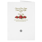 Notre mère douleureuse w/prayer de offre de masse (Dos)