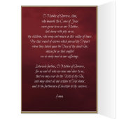 Notre mère douleureuse w/prayer de offre de masse (Intérieur (Gauche))