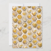 Notre Miel Bee Eucalyptus Invitation Anniversaire (Dos)