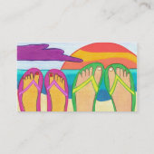 Notre modèle de carte de visite de vacances d'été (Dos)