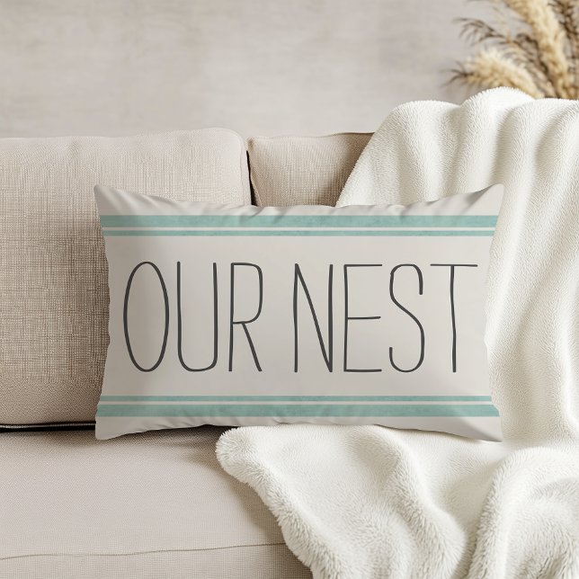 NOTRE NID Coussin réversible d'accent (Créateur téléchargé)