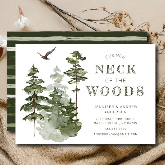 Notre nouveau cou des bois | Faire-part de déplace