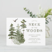 Notre nouveau cou des bois | Faire-part de déplace (Debout devant)