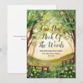 Notre Nouveau Cou Du Faire-part De Nouvelles Adres (Devant / Derrière)