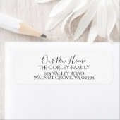 Notre nouveau Étiquette d'adresses (En situation)