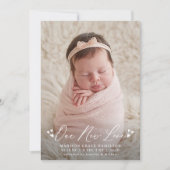 Notre nouveau Faire-part de naissance photo de scr (Devant)