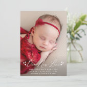 Notre nouveau Faire-part de naissance photo de scr (Debout devant)