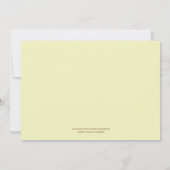 Notre nouveau Faire-part de nid (Dos)