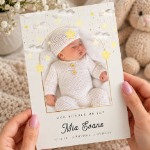 Notre Nouveau-Né Faire-Part de Naissance