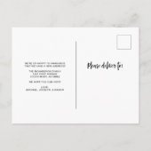 Notre nouvelle adresse | Faire-part de déplacement (Dos)