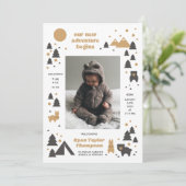 Notre Nouvelle Aventure Moderne Mtn Faire-part de (Debout devant)