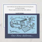 Notre nouvelle carte de Faire-part d'adresse. (Devant / Derrière)