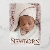 Notre nouvelle carte Faire-part de naissance Mirac (Recto)