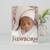 Notre nouvelle carte Faire-part de naissance Mirac (Debout devant)