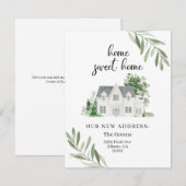 Notre nouvelle faire-part de déplacement d'adresse (Devant / Derrière)