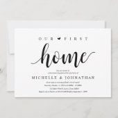 Notre nouvelle maison, Cartes d'invitation pour la (Devant)