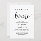 Notre nouvelle maison, Cartes d'invitation pour la (Devant)