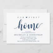 Notre nouvelle maison, Cartes d'invitation pour la (Devant)