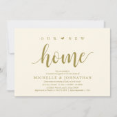 Notre nouvelle maison, Cartes d'invitation pour la (Devant)