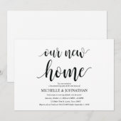 Notre nouvelle maison, Cartes d'invitation pour la (Devant / Derrière)