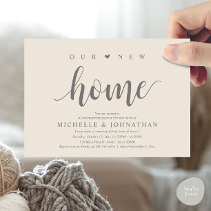 Notre nouvelle maison, Cartes d'invitation pour la