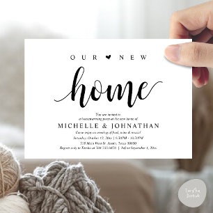 Notre nouvelle maison, Cartes d'invitation pour la