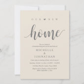 Notre nouvelle maison, Cartes d'invitation pour la (Devant)