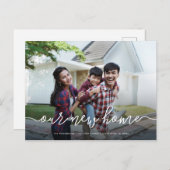 Notre nouvelle maison | Faire-part simple de dépla (Devant / Derrière)