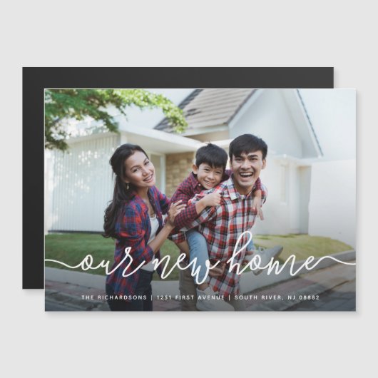Notre nouvelle maison| Simple Faire-part de déplac (Devant / Derrière)