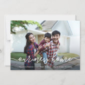 Notre nouvelle maison| Simple Faire-part de déplac (Recto)