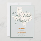 Notre nouvelle maison - Texas Moving Faire-part (Devant)