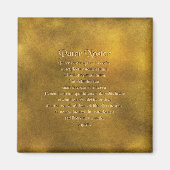 Notre Père Dans Le Magnet Latin (Devant)