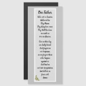 Notre Père Prière Matthieu 6:9-13 Carte magnétique (Devant / Derrière)