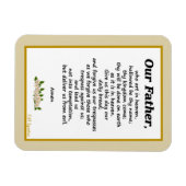 Notre Père Prière Matthieu 6:9 Magnet flexible (Horizontal)