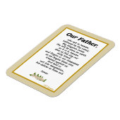 Notre Père Prière Matthieu 6:9 Magnet flexible (Côté Gauche)