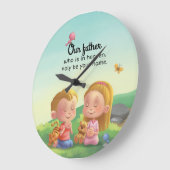 Notre Père / Seigneur prière enfants horloge de la (Angle)