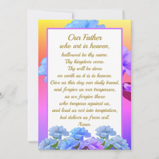 Notre Père Tapis de prière Matthieu 6:9-13 Carte