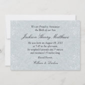 Notre Petit Ange Wings Faire-part de naissance (Dos)