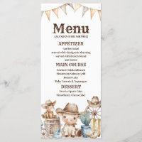 Notre petit Baby shower Cactus Desert Menu
