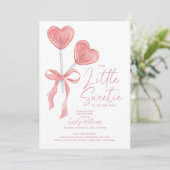 Notre petit Baby shower Saint-Valentin Invitation (Debout devant)