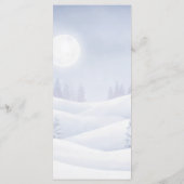 Notre petit bébé neige arrive Menu de fête (Dos)