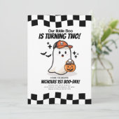 Notre Petit Boo fête ses 2 ans Invitation (Debout devant)