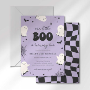 Notre petit Boo fête ses deux ans - Invitation