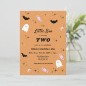 Notre Petit Boo Halloween Invitation Anniversaire (Debout devant)