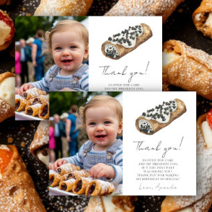 Notre petit Cannoli 1er anniversaire Merci