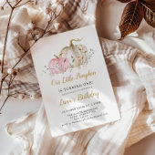 Notre petit Citrouille 1er anniversaire Invitation