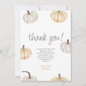 Notre Petit Citrouille Cute Boho Carte de remercie (Devant)