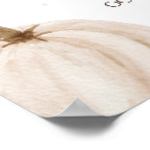 Notre petit Citrouille première Affiche de bienven (Coin)