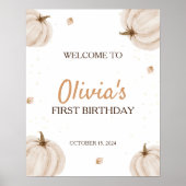 Notre petit Citrouille première Affiche de bienven (Devant)