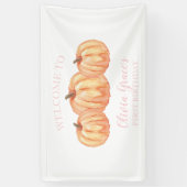 Notre petit Citrouille première bannière de bienve (Vertical)